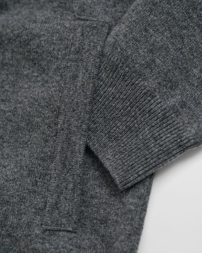 Superfine Lambswool Zip Cardigan