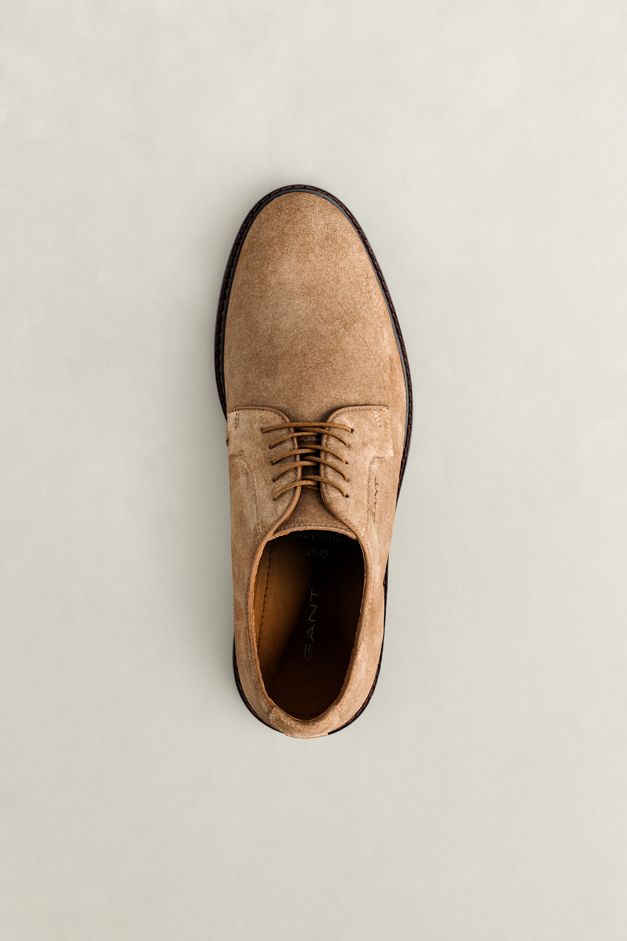Bidford Suede Derby Shoes — WARM KHAKI