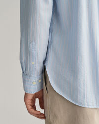 Relaxed Fit Pinstriped Seersucker Shirt