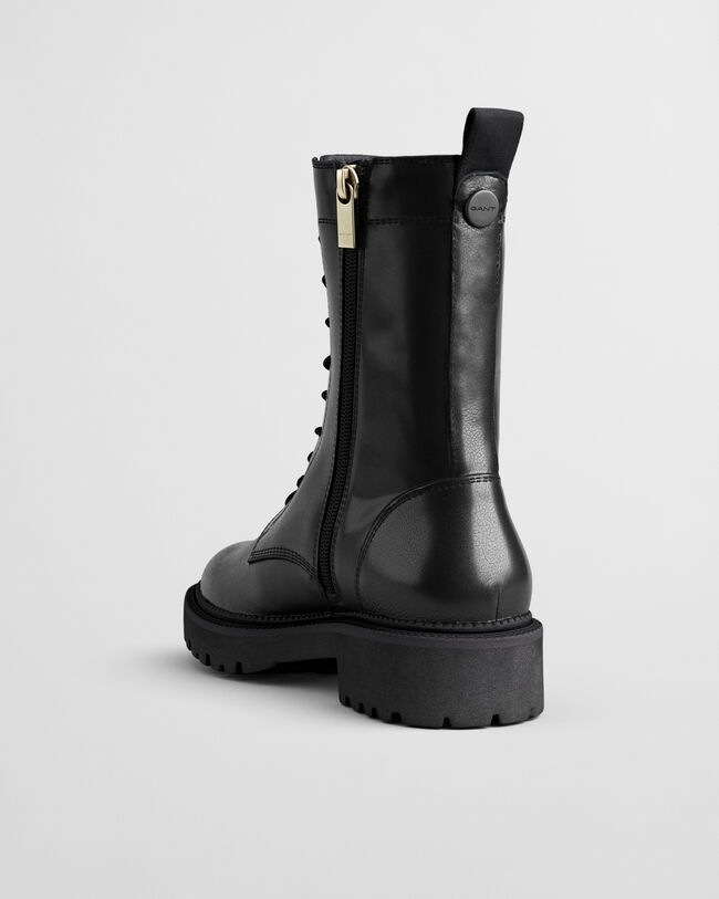 Keliin Lace-Up Leather Boots