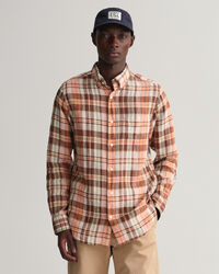 Regular Fit Linen Madras Shirt