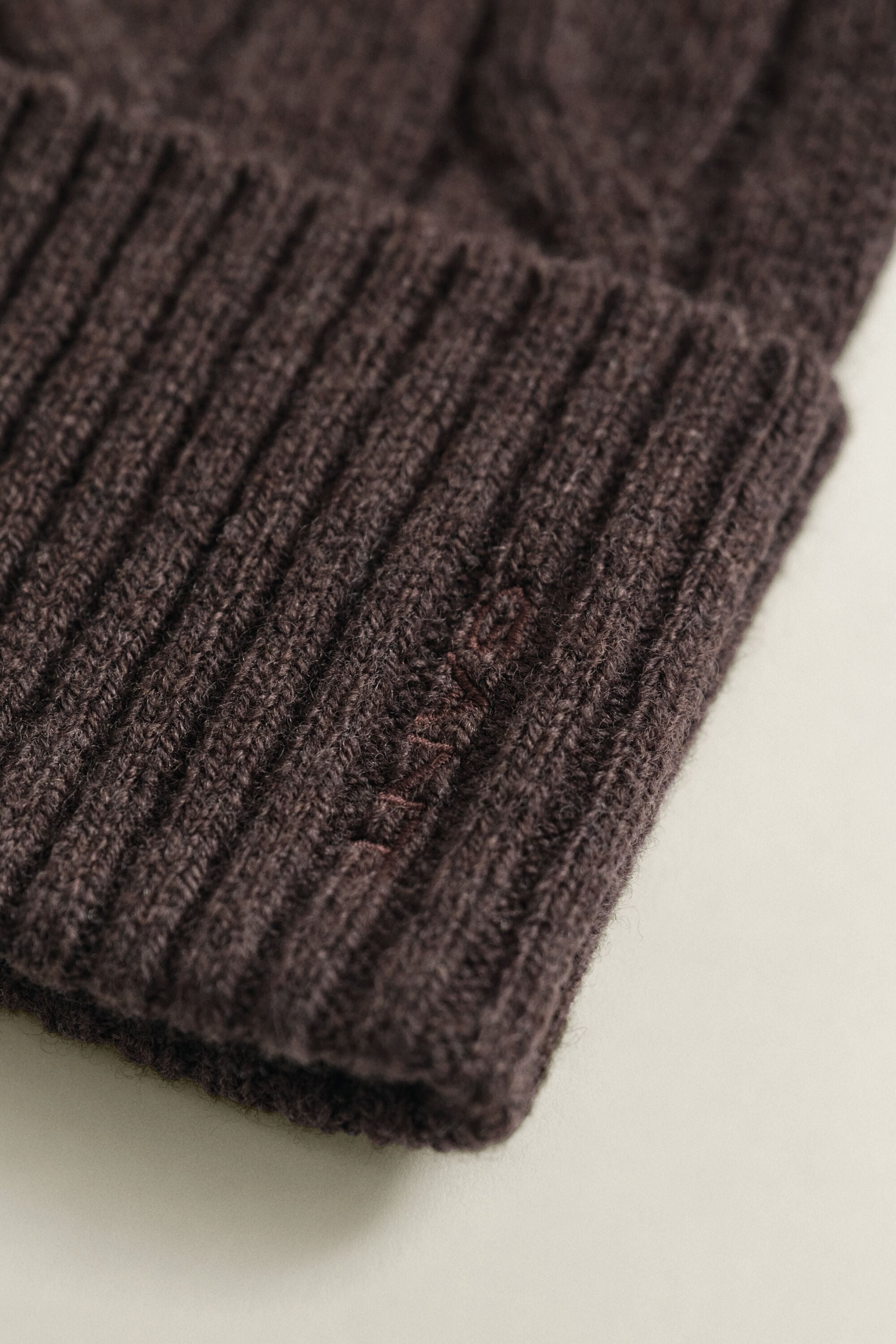 Wool Cable Knit Beanie