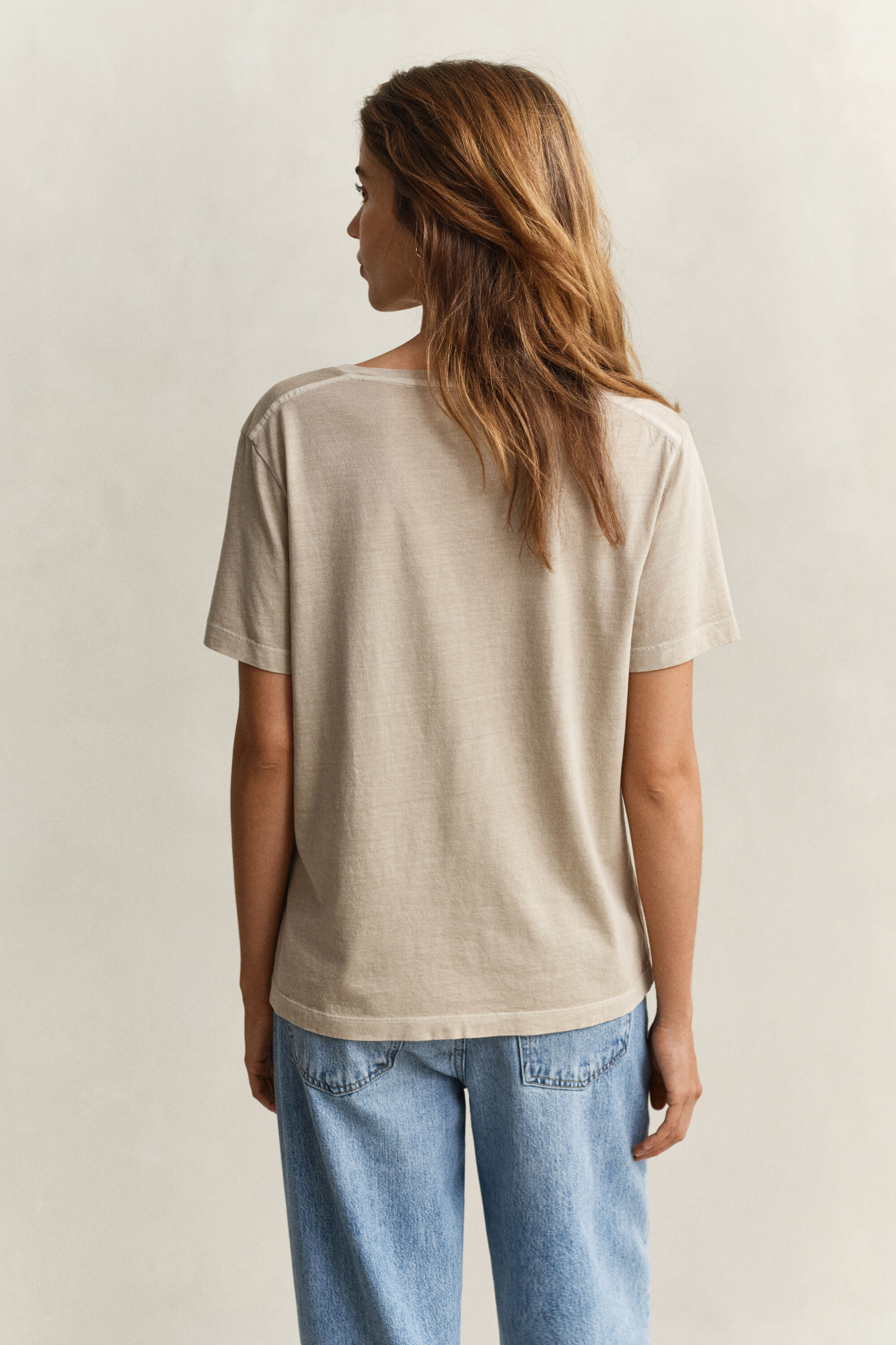 Washed Shield V-Neck T-Shirt