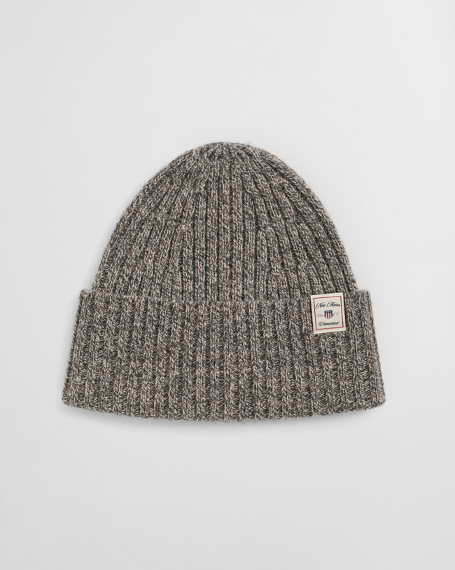 Wool Blend Mouliné Beanie