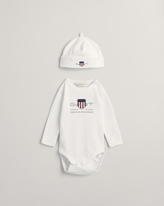 Baby Archive Shield Bodysuit & Beanie