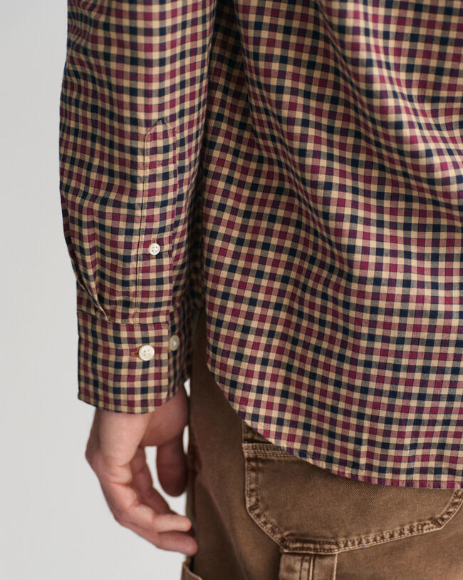 Regular Fit Gingham Light Twill Shirt