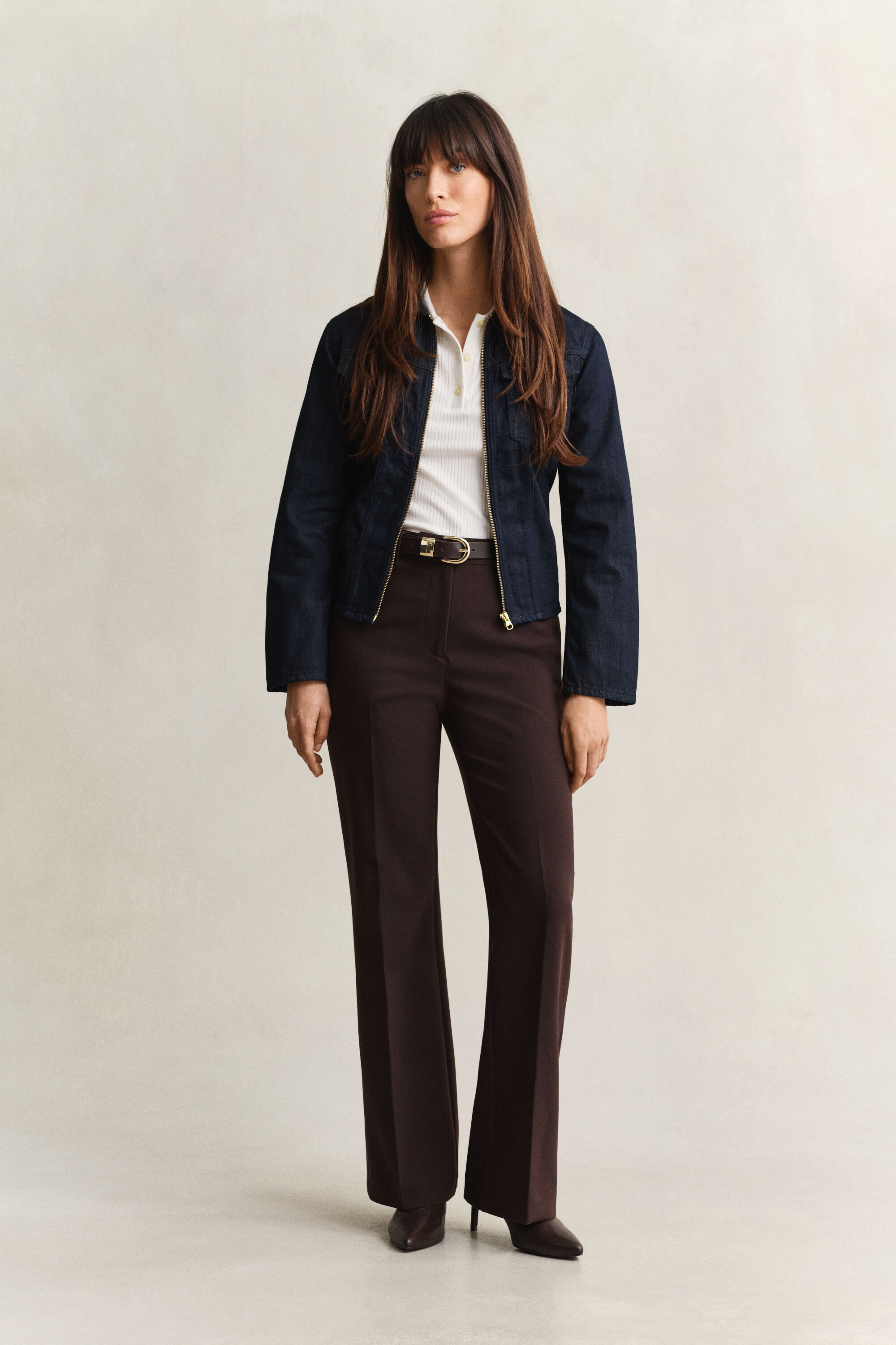 Slim Flared Slacks