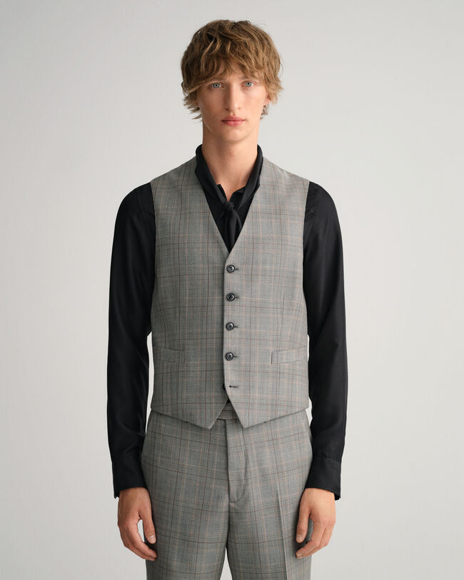 Glen Check Suit Waistcoat