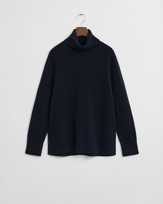 Soft Wool Cashmere Blend Turtleneck Sweater