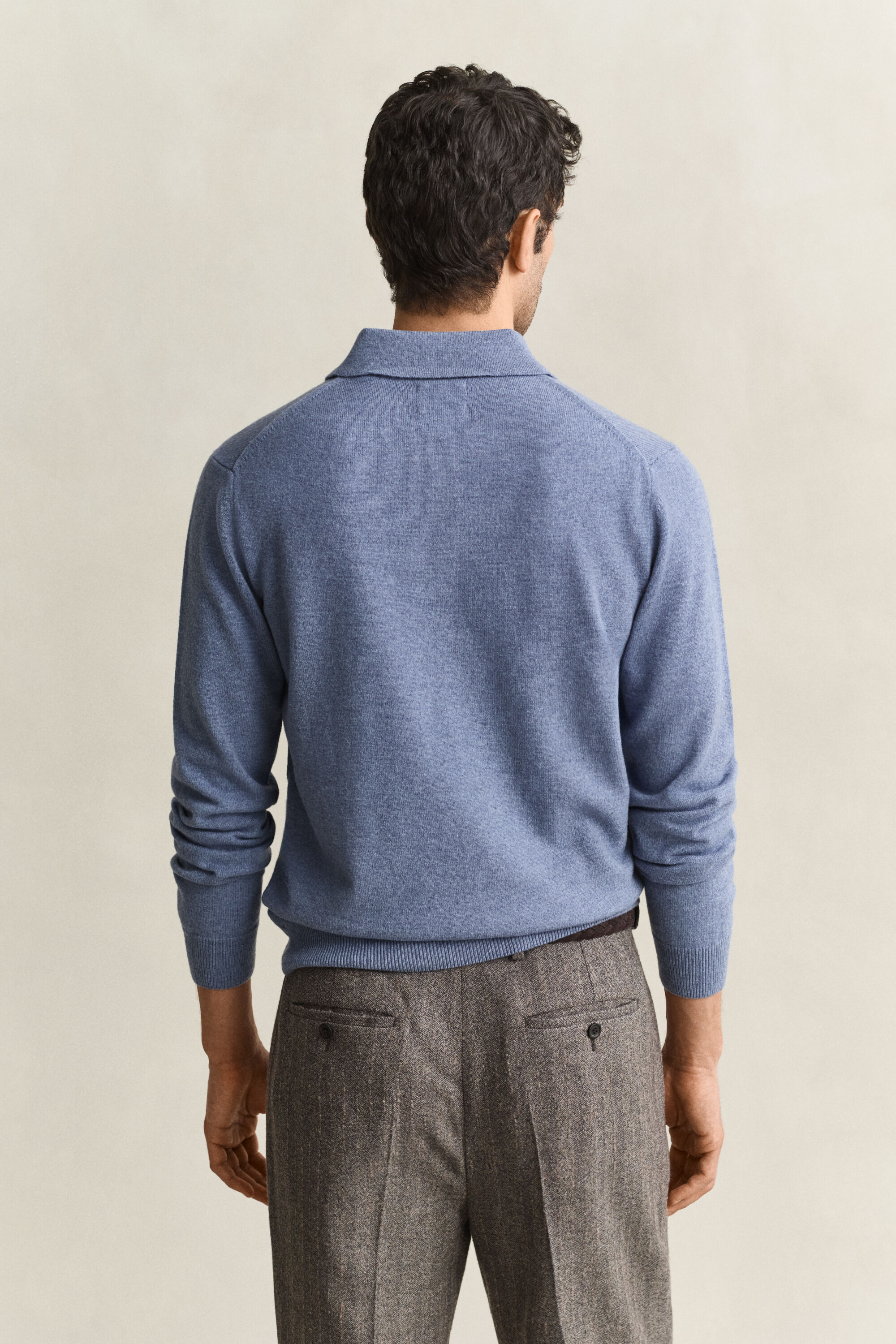 Superfine Lambswool Polo Sweater