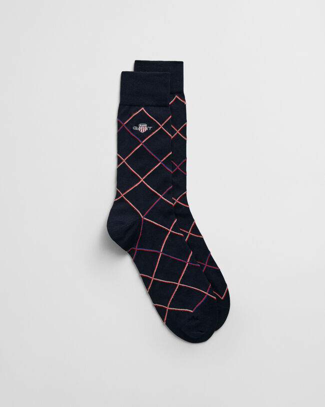 Shield Checked Socks