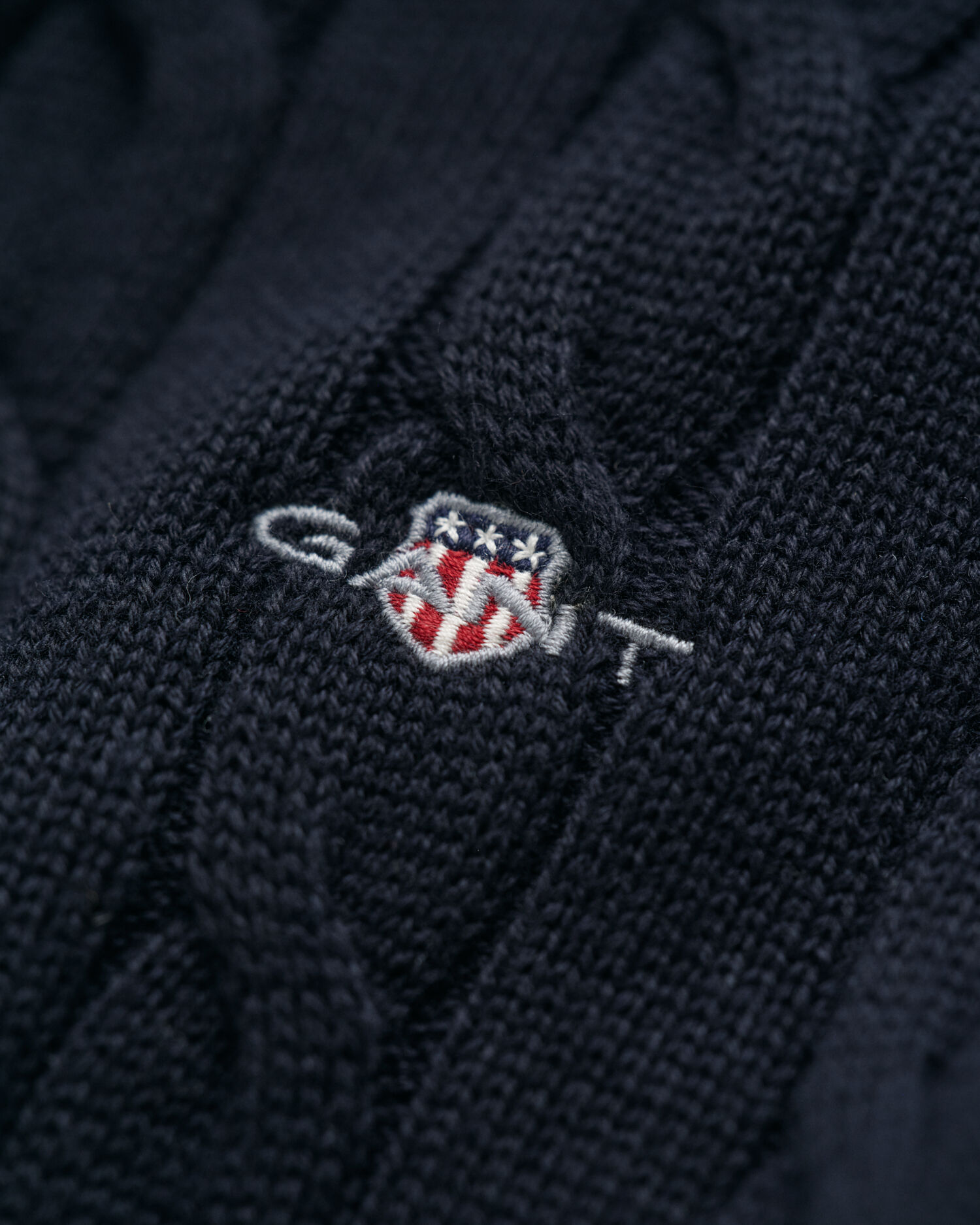 Teens Cotton Cable Knit Half-Zip Sweater