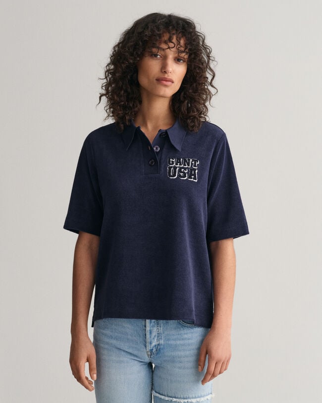 Terry Cloth Polo Shirt