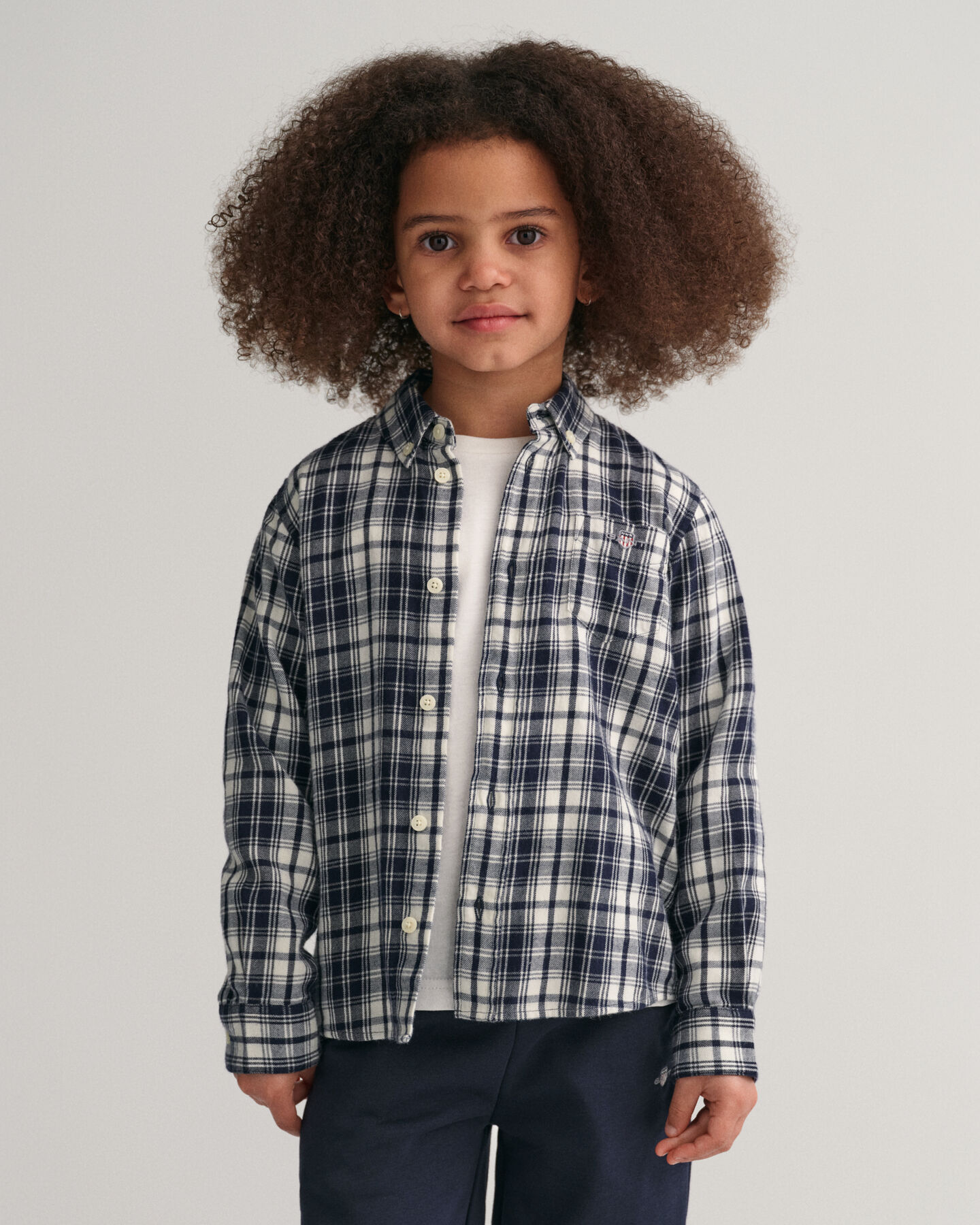 Kids Regular Fit Checked Flannel Shirt