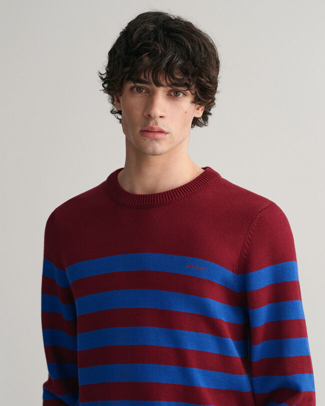 Breton Striped Crew Neck Sweater