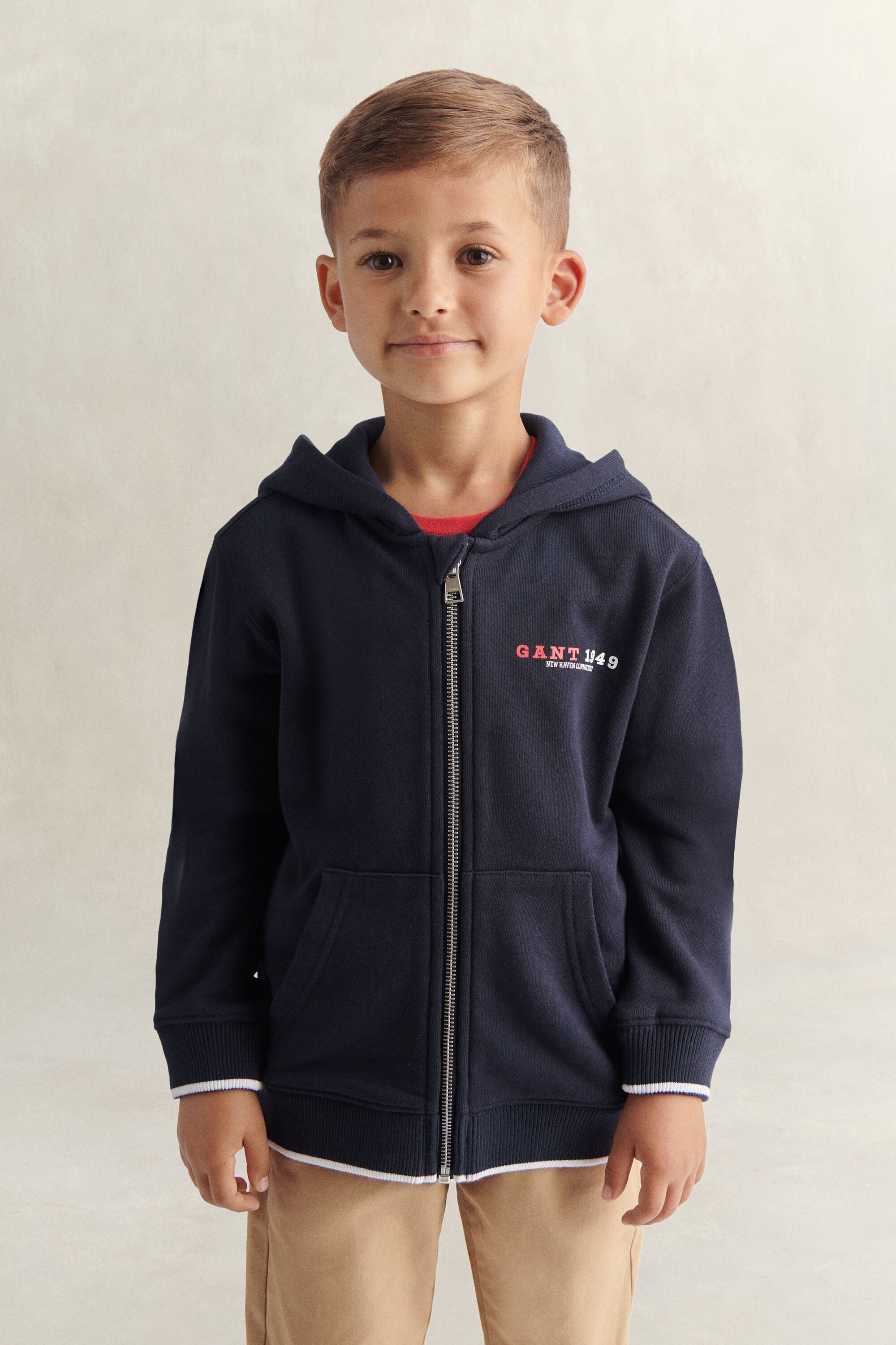 Boys Collegiate Graphic Zip Hoodie