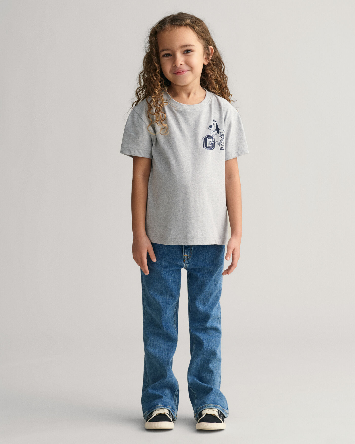 Kids G Dog Print T-Shirt