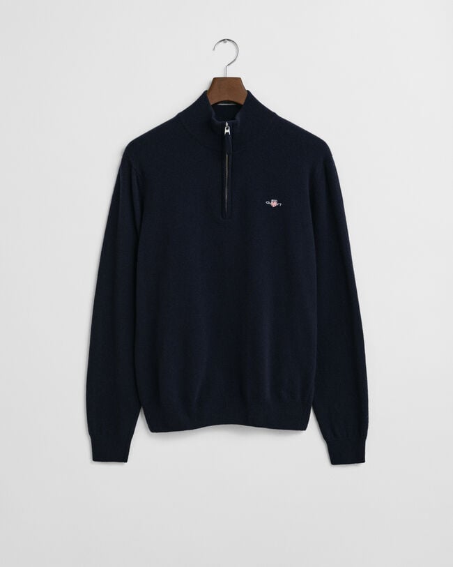 Superfine Lambswool Half-Zip Sweater