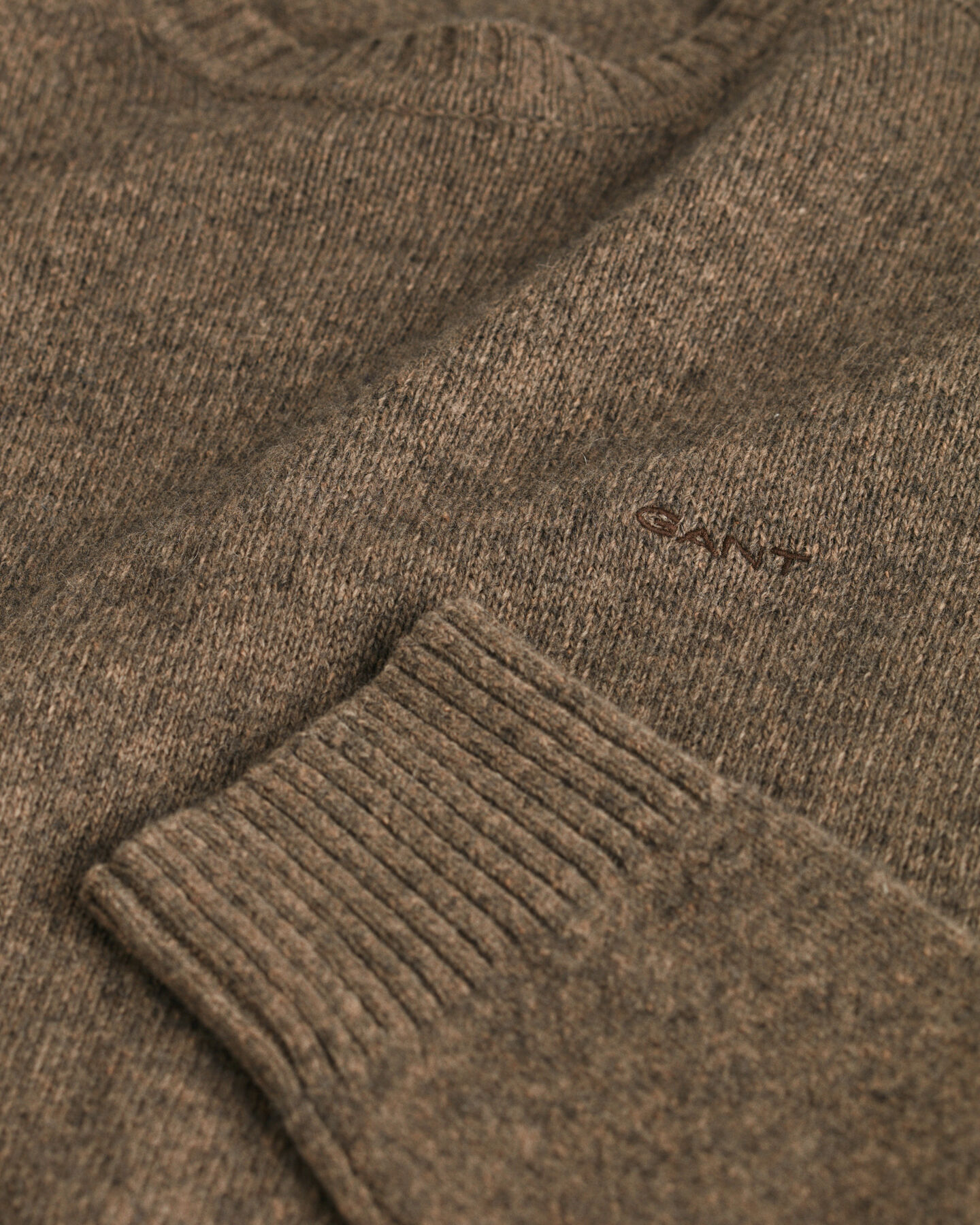 Wool Blend Crew Neck Sweater