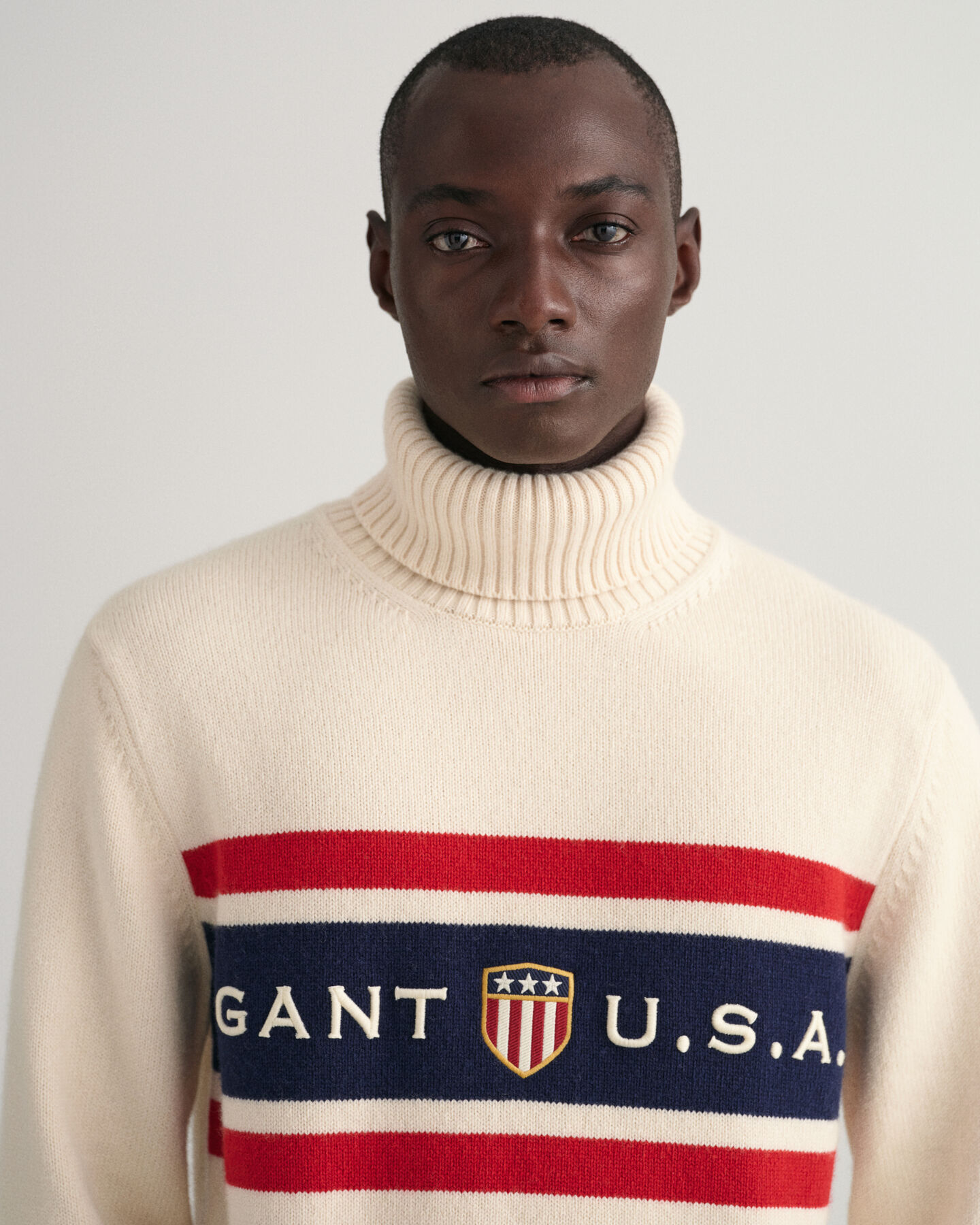 Banner Shield Rollneck Sweater