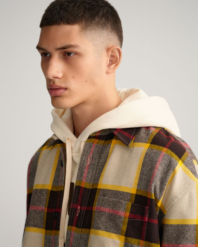 Plaid Wool Overshirt