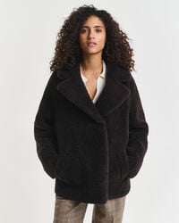 Reversible Shearling Peacoat