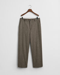 Relaxed Fit Mouliné Wool Suit Pants
