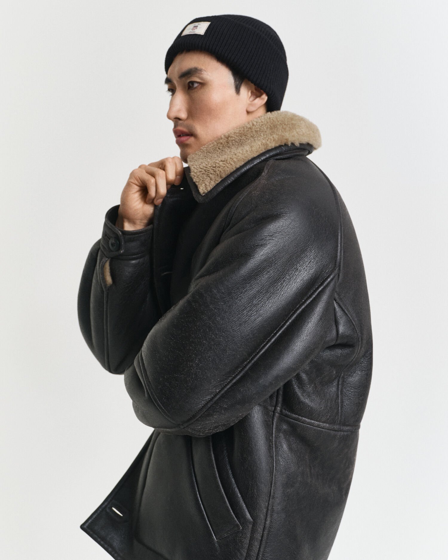 Ribbed Cotton Blend Beanie