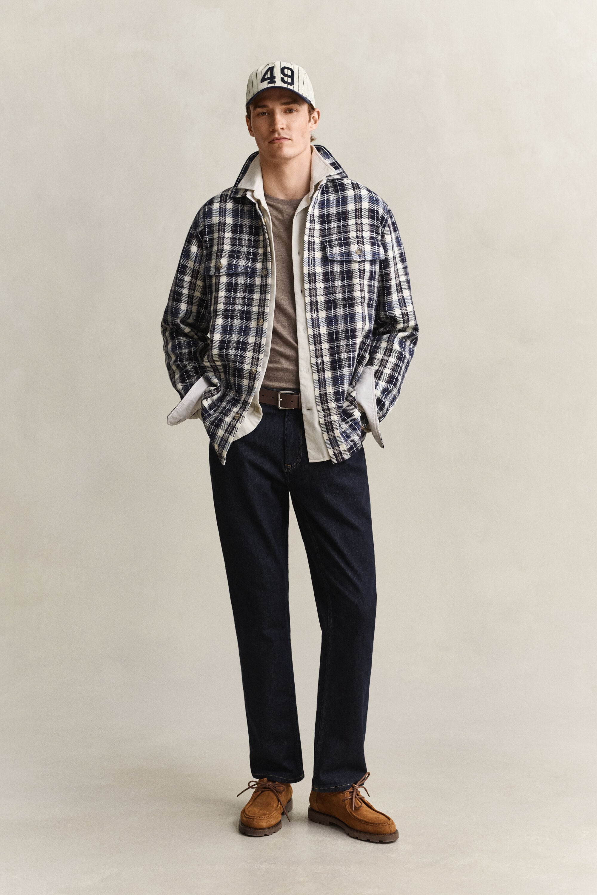 Checked Twill Overshirt