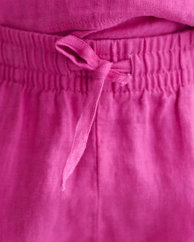 Girls Frilly Linen Shorts