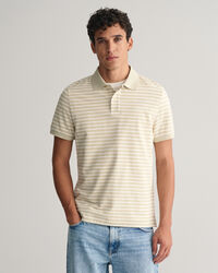 Striped Piqué Polo Shirt