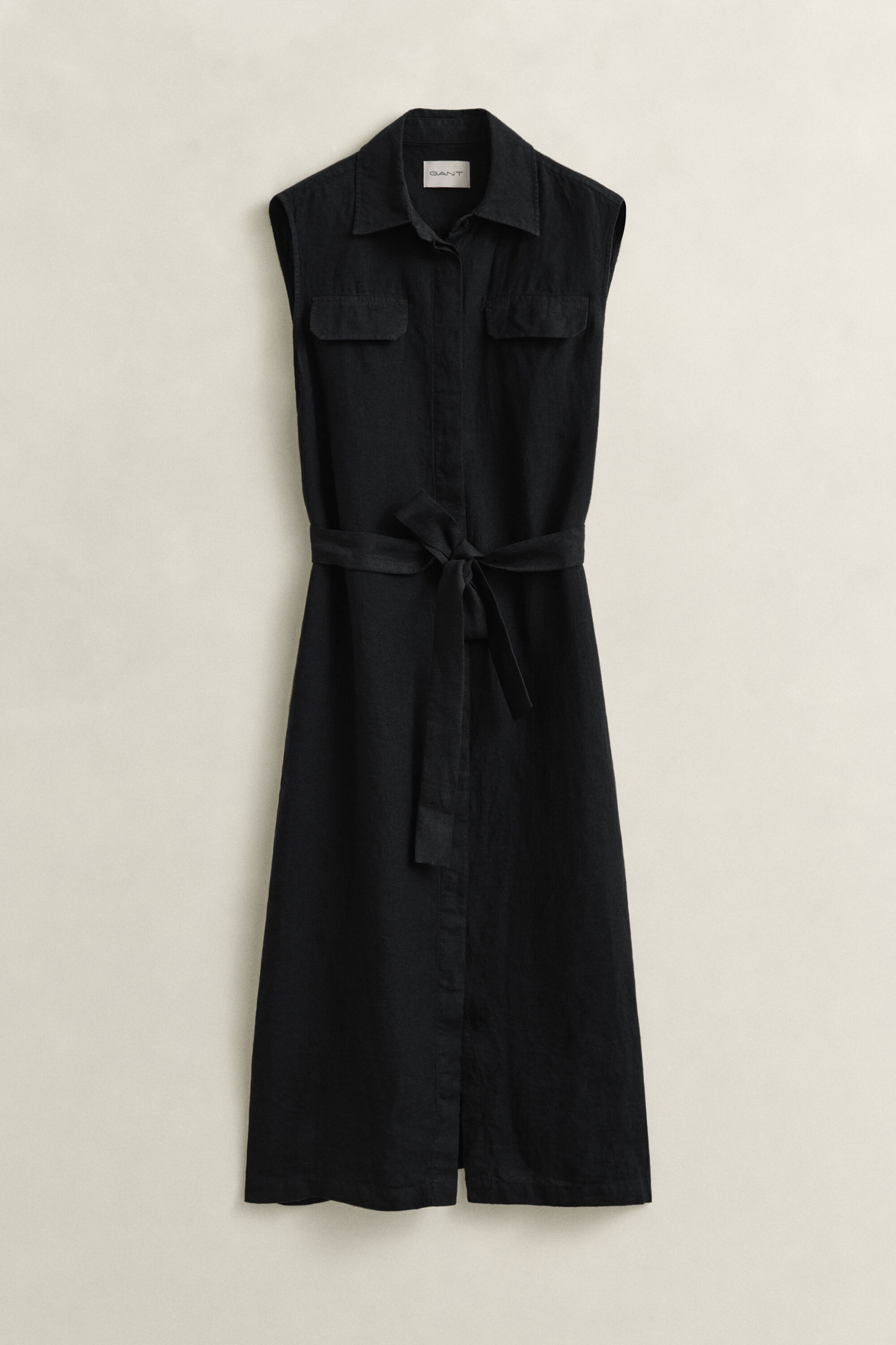 Sleeveless Linen Dress