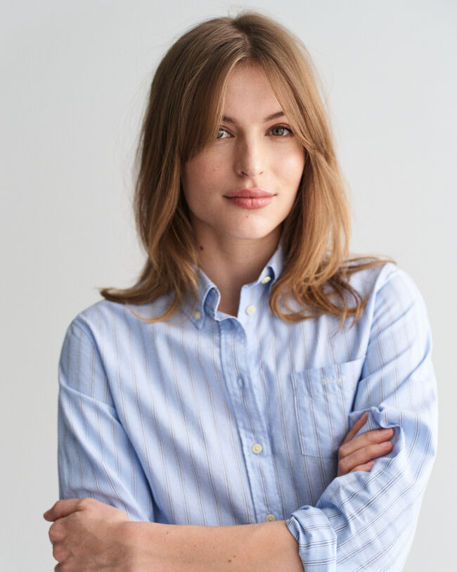 Regular Fit Striped Archive Oxford Shirt