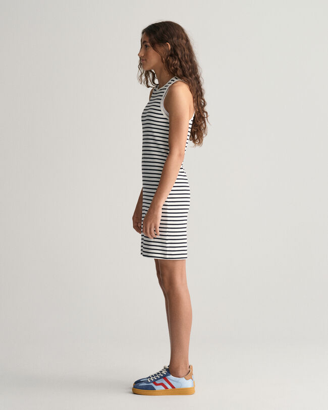 Teen Girls Striped Rib Tank Dress