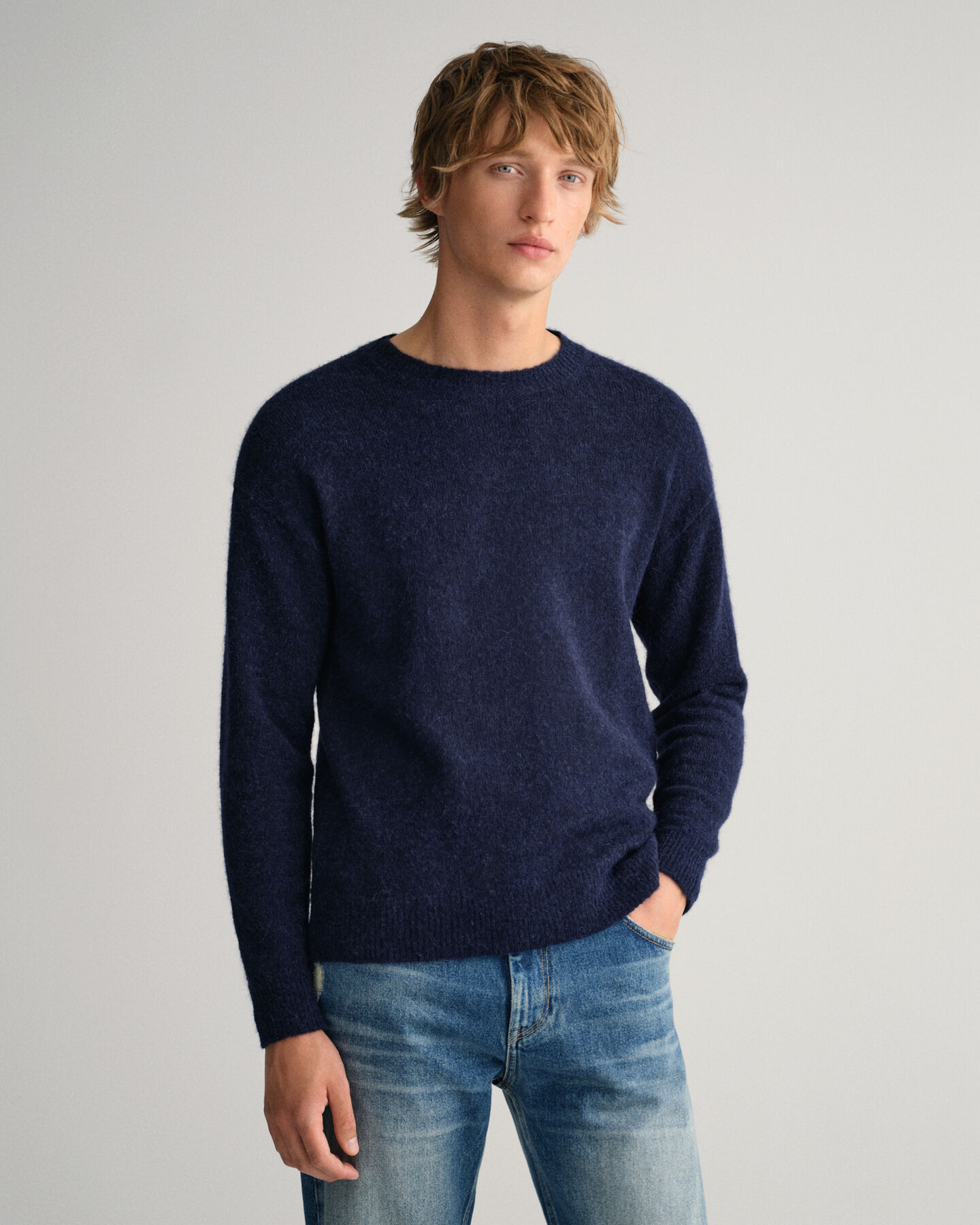Alpaca Blend Crew Neck Sweater