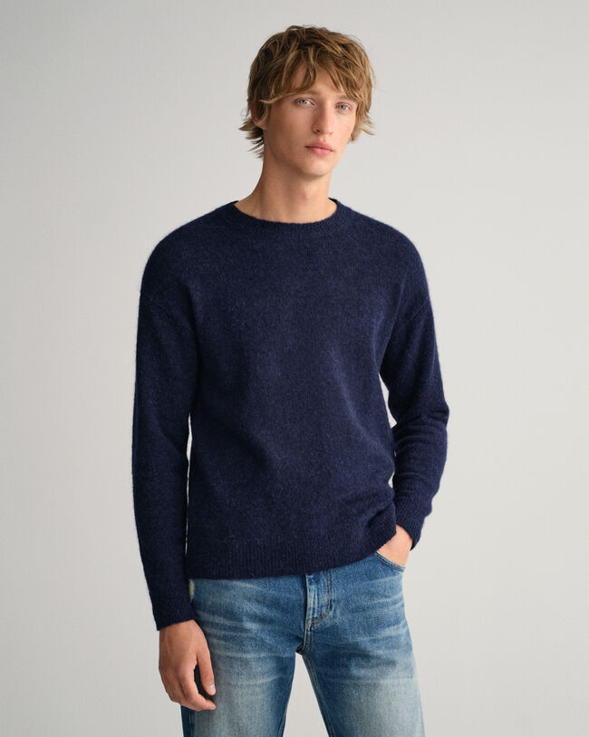 Alpaca Blend Crew Neck Sweater
