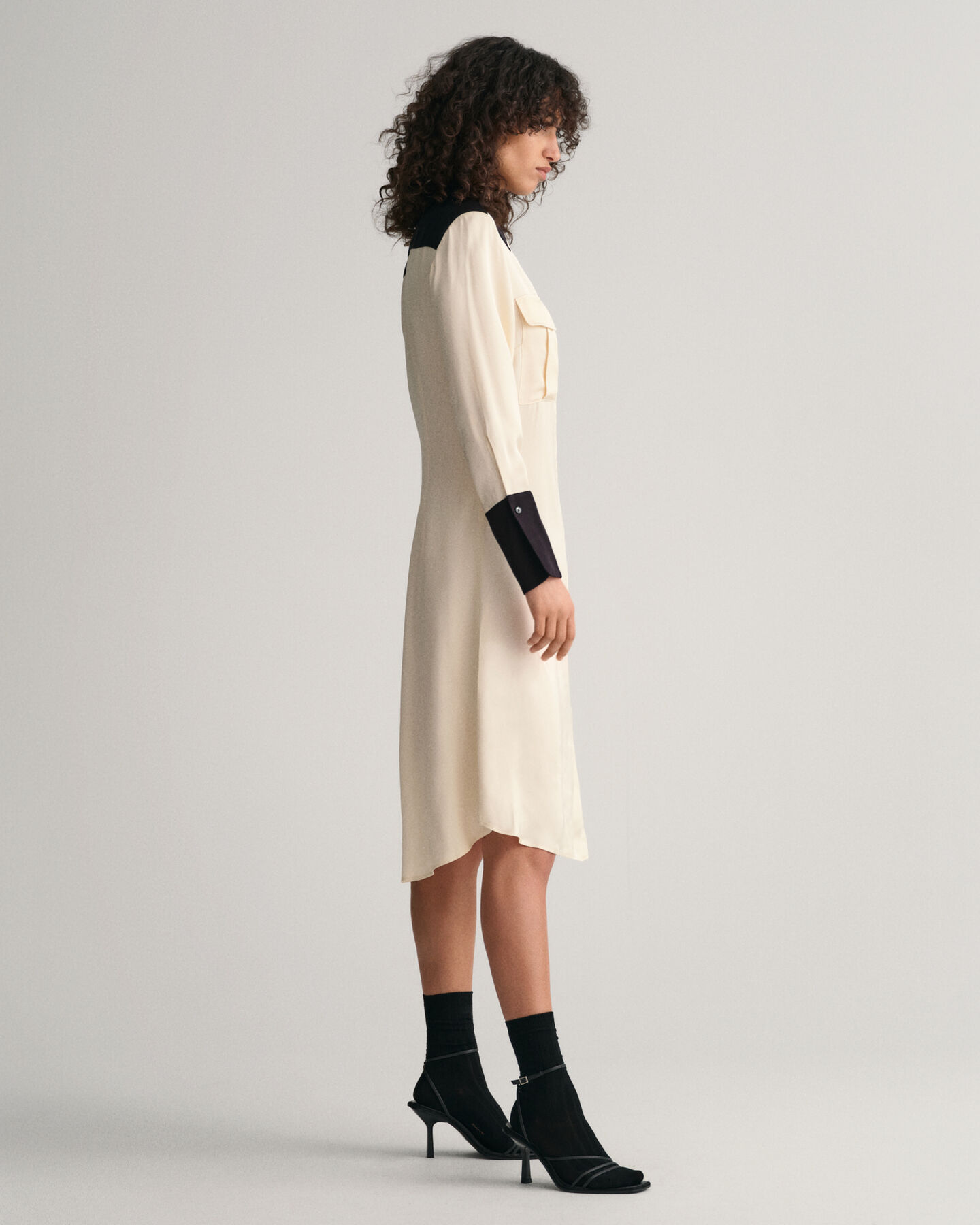 Color Block Shirt Dress