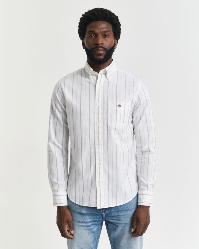 Regular Fit Striped Classic Oxford Shirt