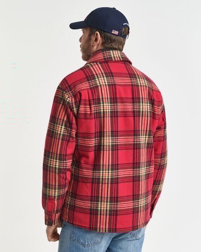 Relaxed Fit Checked Padded Overshirt