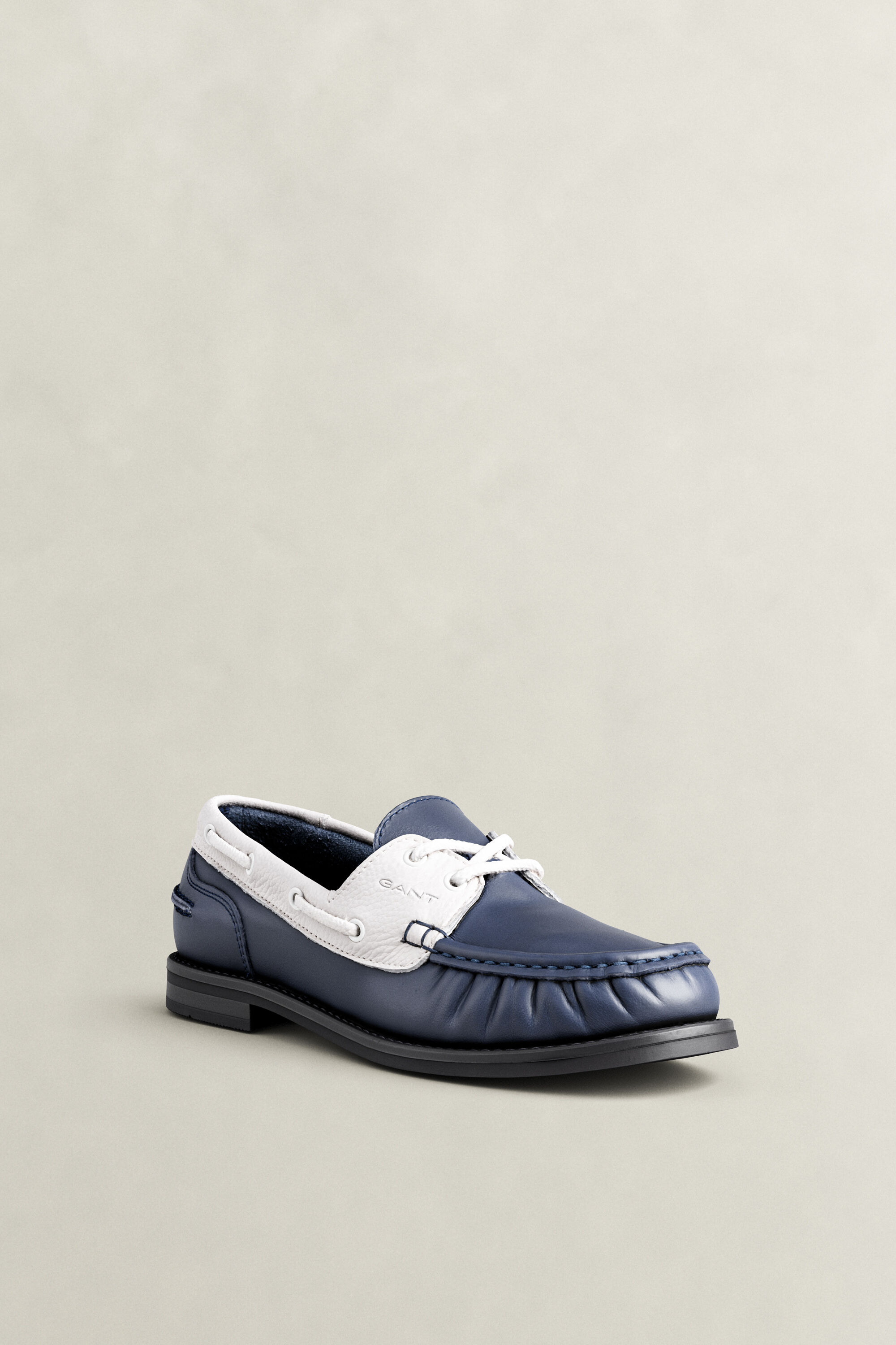 Gracelyn Leather Loafers — EVENING BLUE