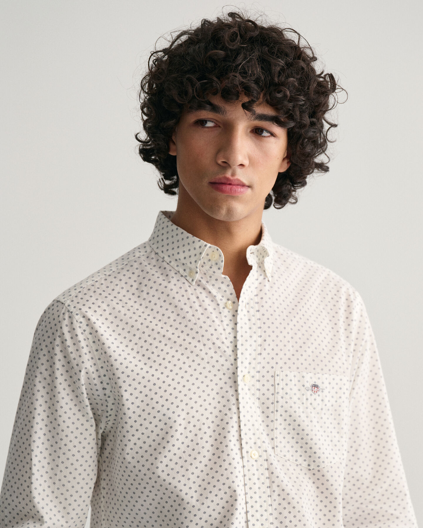 Regular Fit Micro Print Shirt