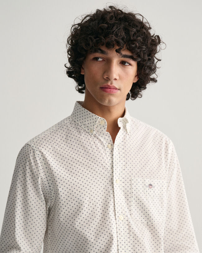 Regular Fit Micro Print Shirt