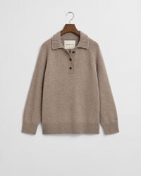 Knitted Wool Cashmere Blend Rugger