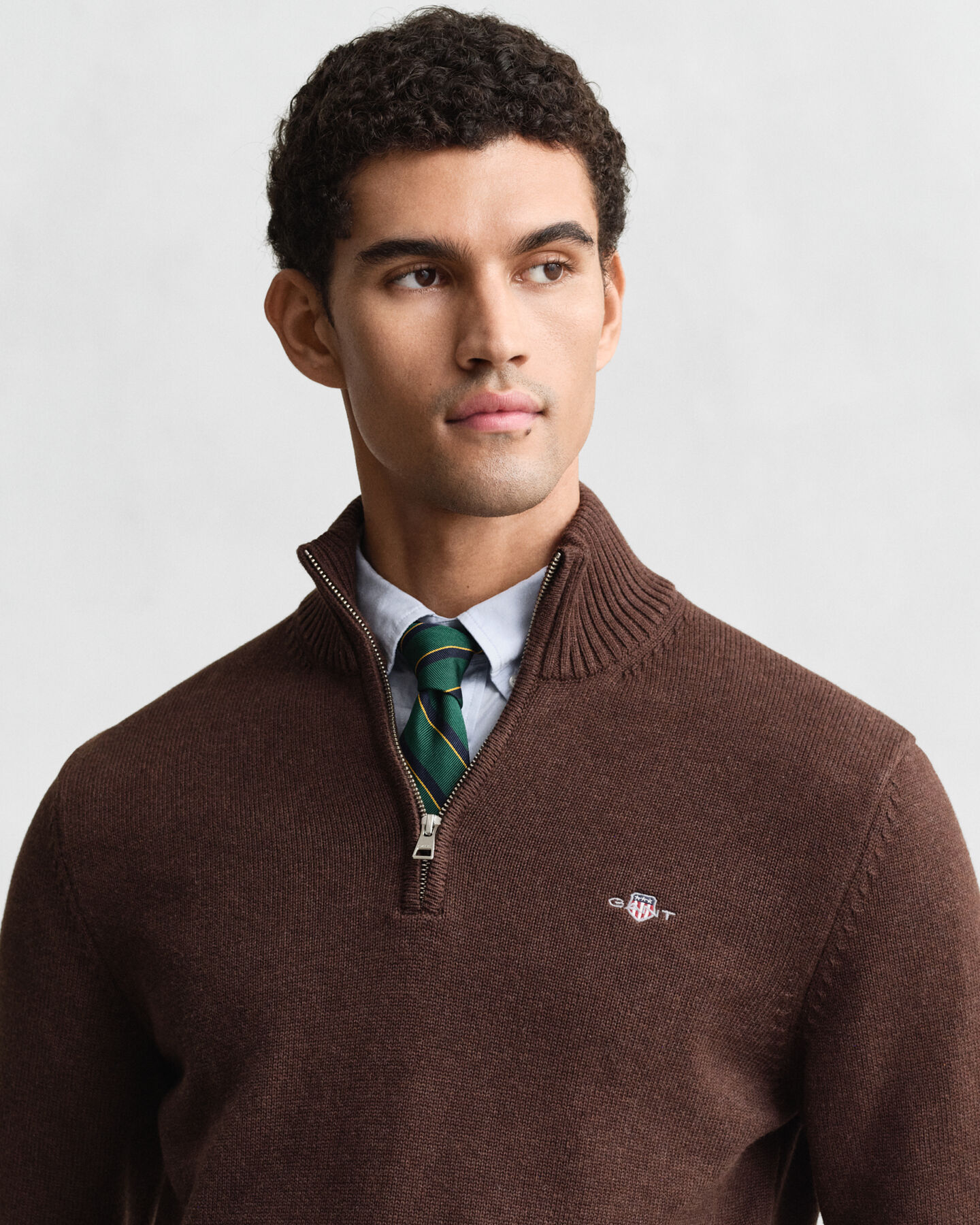 Casual Cotton Half-Zip Sweater