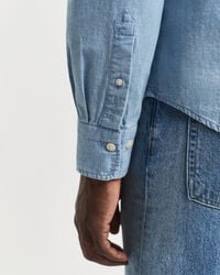 Regular Fit Indigo Chambray Shirt