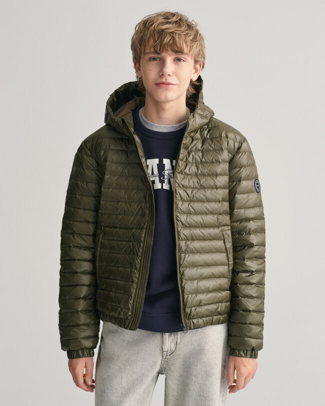 Teens Shiny Lightweight Padded Down Jacket