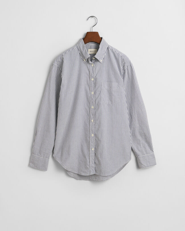 Relaxed Fit Striped Luxury Oxford Shirt