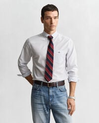 Regular Fit Classic Banker Stripe Poplin Shirt