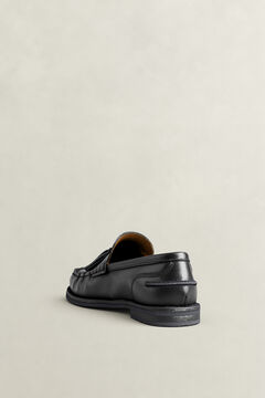 Gracelyn Leather Loafers — BLACK 3