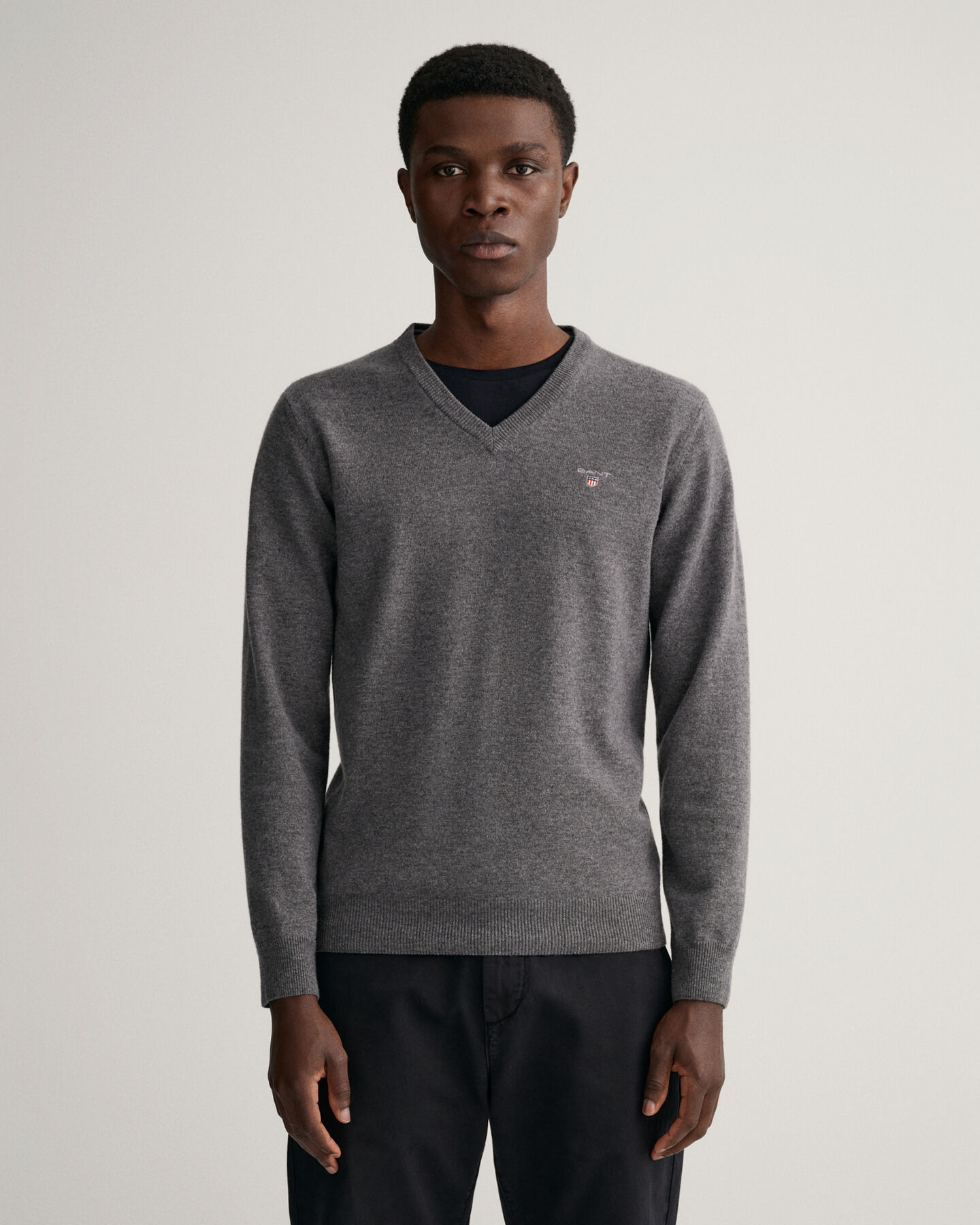 Super Fine Lambswool V-Neck Sweater